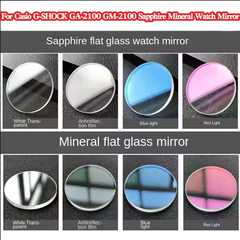 GA-2100 Mirror For Casio G-SHOCK GA-2100 GM-2100 Sapphire Scratch resistant Wear resistant Watch Domestic Mineral Glass Cover