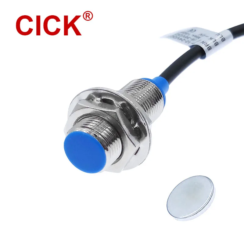 Hall Effect Sensor Cylinder Proximity Switch NJK-5002C 3-Wire NPN NO Normally Open 10mm Detection Distance DC 6-36V