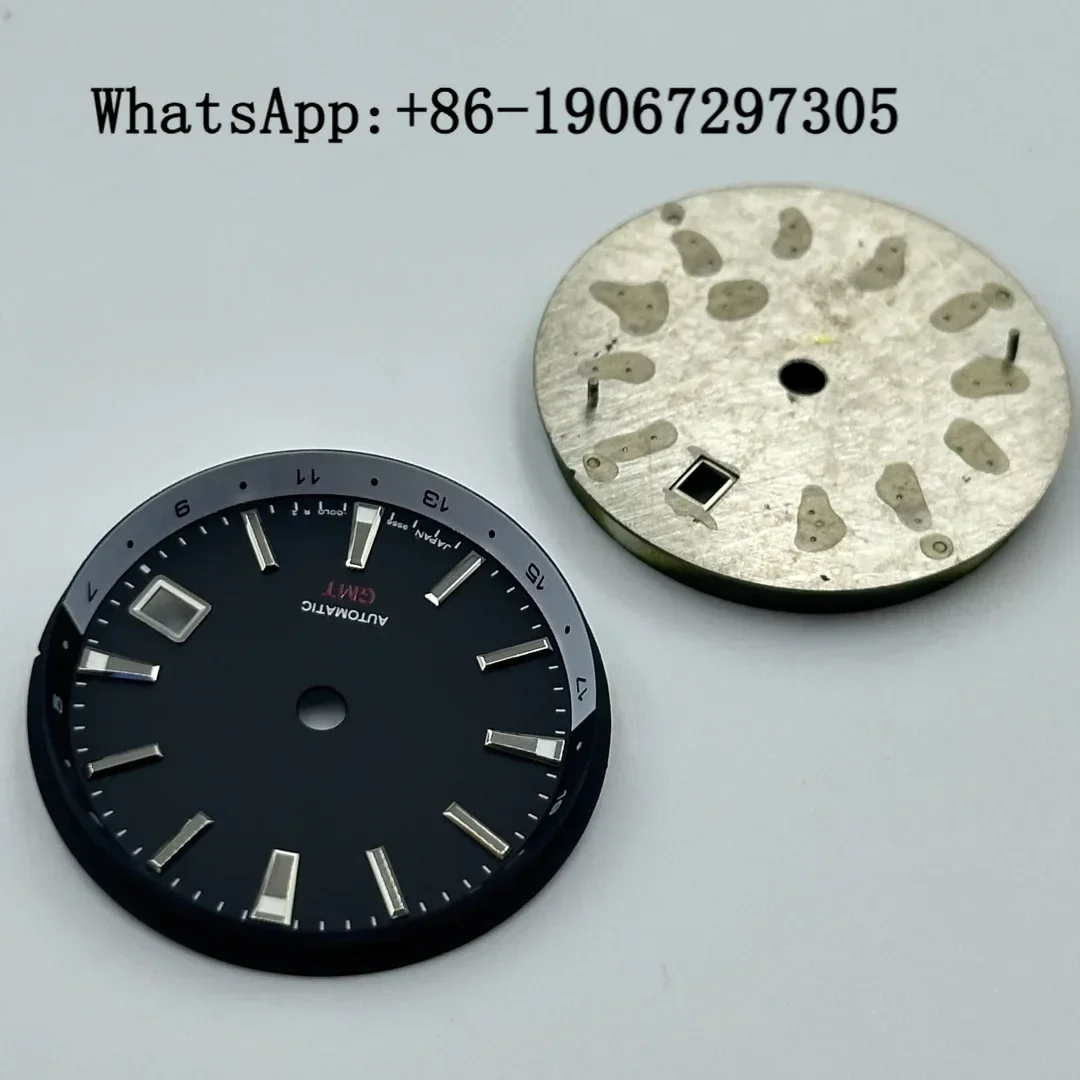 Vintage New Style GMT Watch Dial Suitable for NH34/35 Automatic Movement Creative Classic Durable High Quality Mod Parts