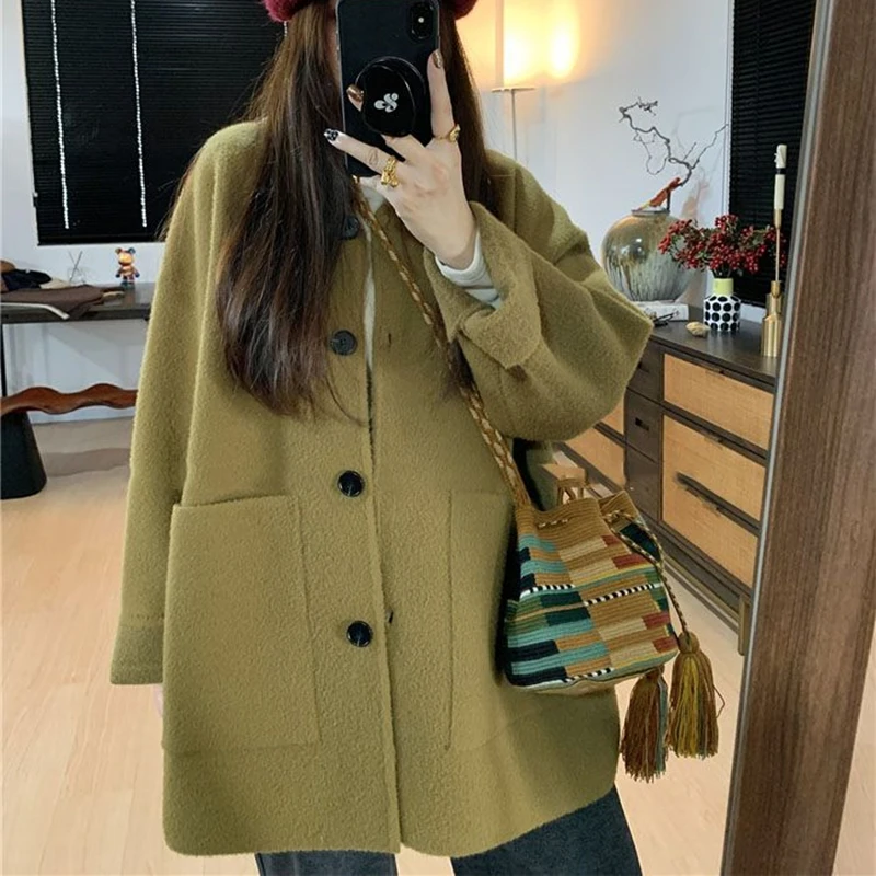 

Women Loose Cardigan Knitting Autumn Jacket