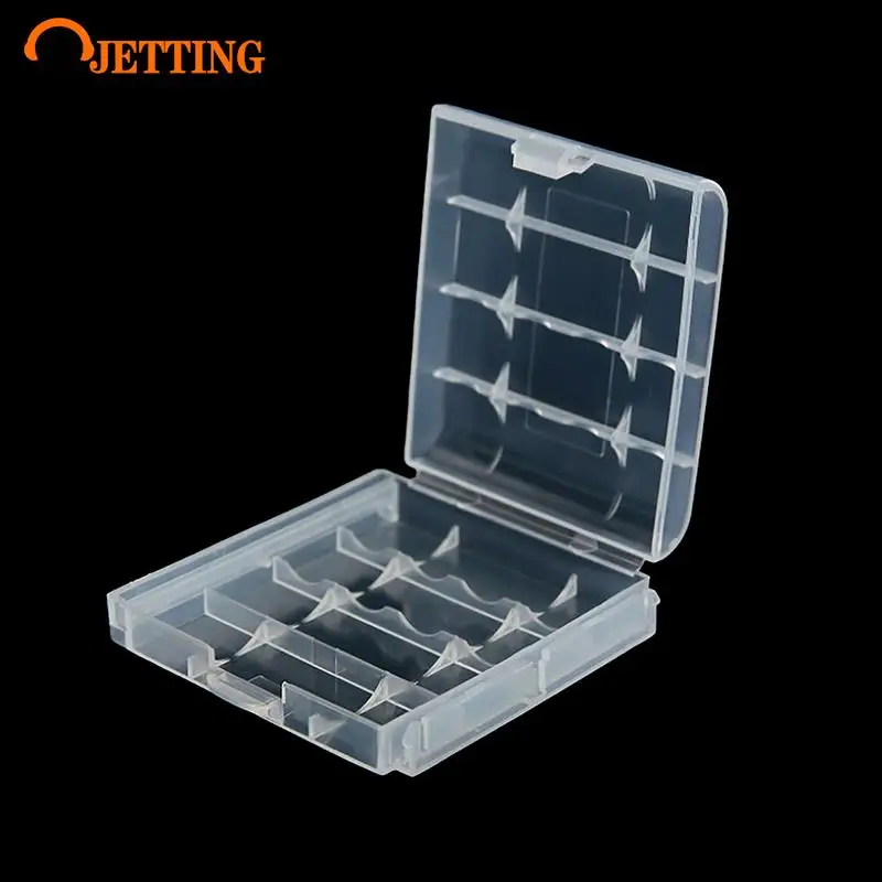 2 4 8 Slots AA AAA Battery Storage Box Hard Plastic Case Cover Holder Protecting Case With Clips For AA AAA Battery Storage Box