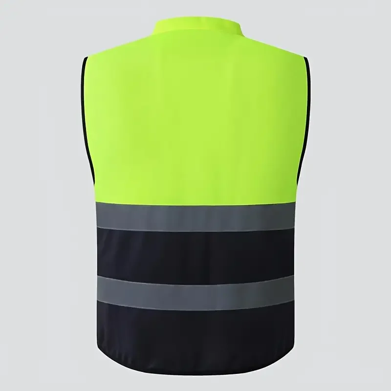 High Brightness Strip Reflective Vest Breathable Workwear Multi Pocket Protective Clothing Safety For Night Running Bike Factory