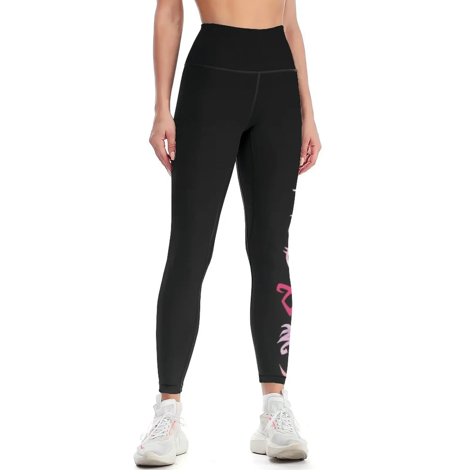 

Shadowhunters runes - single line (pink watercolor) - Mundane - gift idea Leggings Fitness woman Womens Leggings