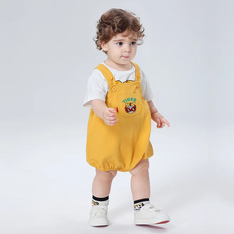 

Summer Baby Clothes Bodysuit Cartoon Tiger Kawaii Boy Girl Infant Overall and Top Newborn Romper Onesie Baby Jumpsuit 0-3 Year