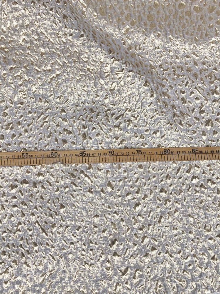 Golden Relief Fabric Dress Clothing Designer Apparel Sewing Fabrics for By The Meter Diy Polyester Material
