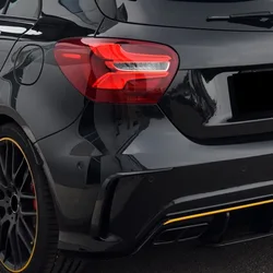 Car Rear Bumper Lip Spoiler Splitter Canards For Mercedes Benz W176 A200 A250 A260 A45 AMG 2013-2018 Hatchback Gloss Black ABS