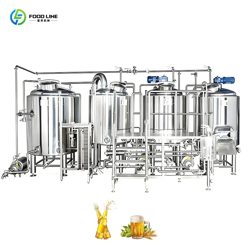 Custom Multi-Functional Industrial Beer Fermenting Filling Processing Equipment