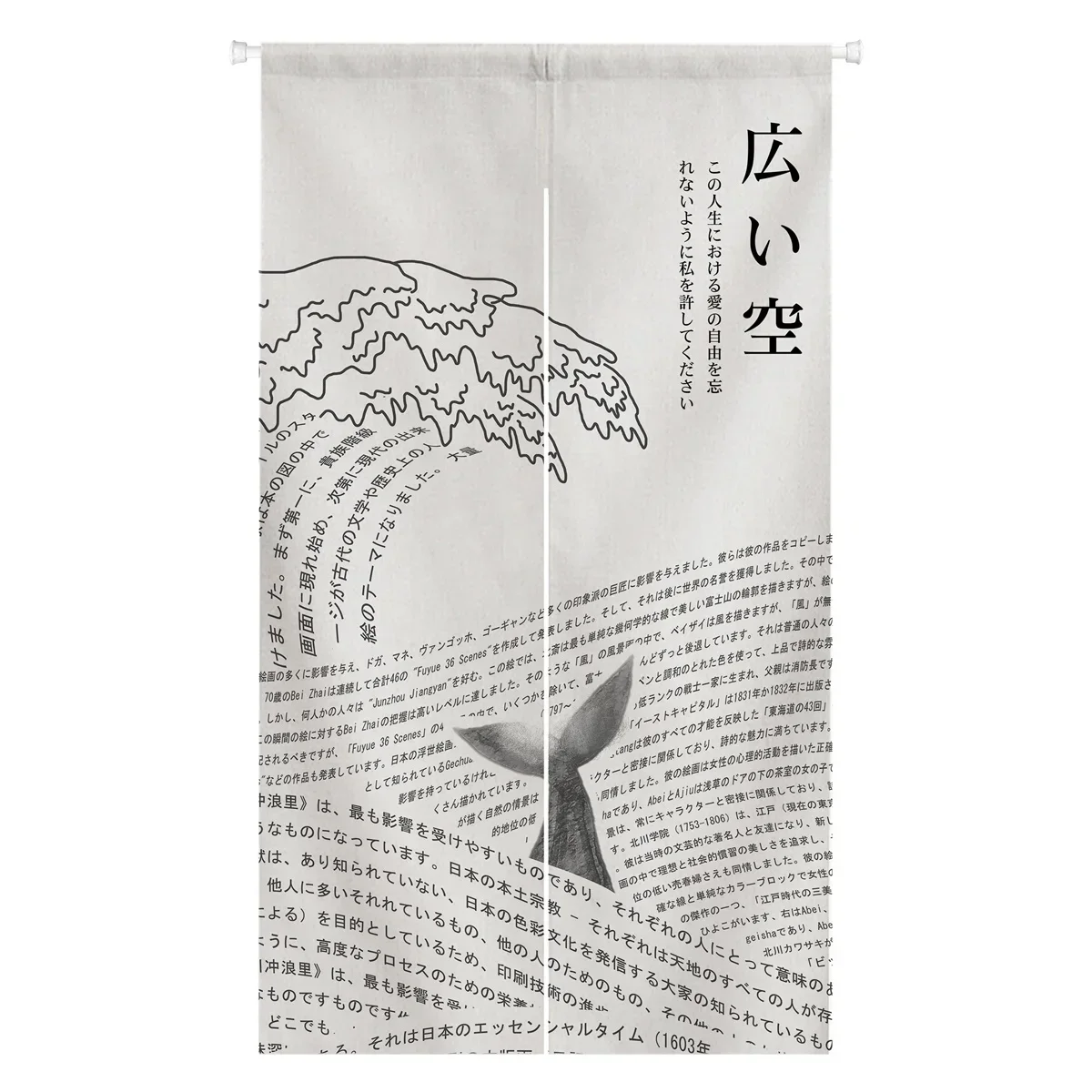 Japanese Noren Chinese Style Door Curtain Room Decoration Wallpaper Hanger Poster Curtains Protective Doorway Curtains