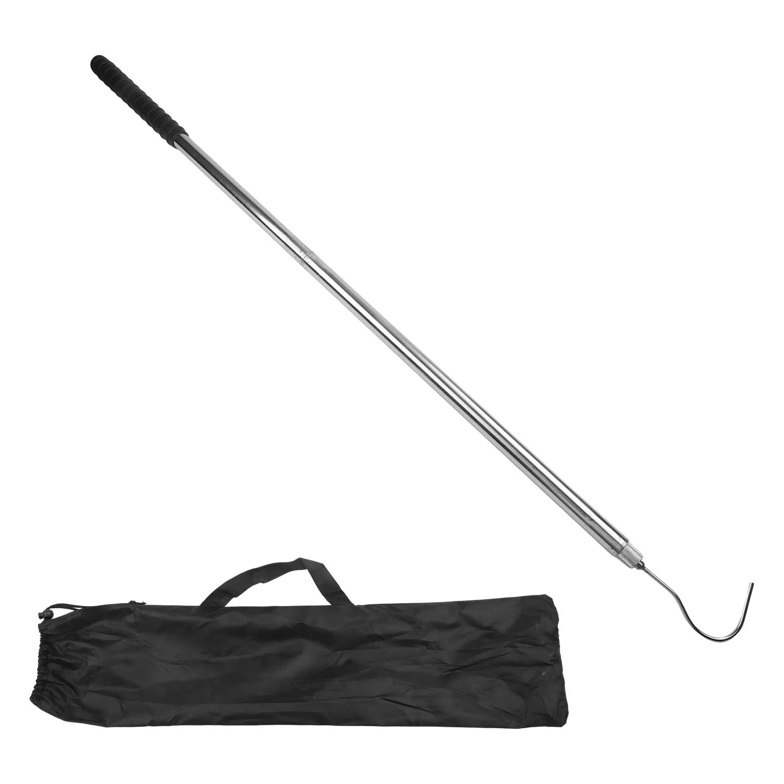 

Approx. 183cm Stainless Steel Hook Ergonomic Grip Retrieval Hook Retrieval Hook Convenient Use For Residential Pools