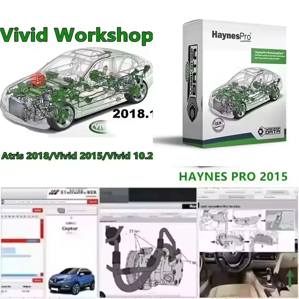 

2025 caliente! Software de reparación de automóviles Haynes pro 2015 DATOS Multi idiomas VIVID Workshop 2018 Atris-Technik Europ
