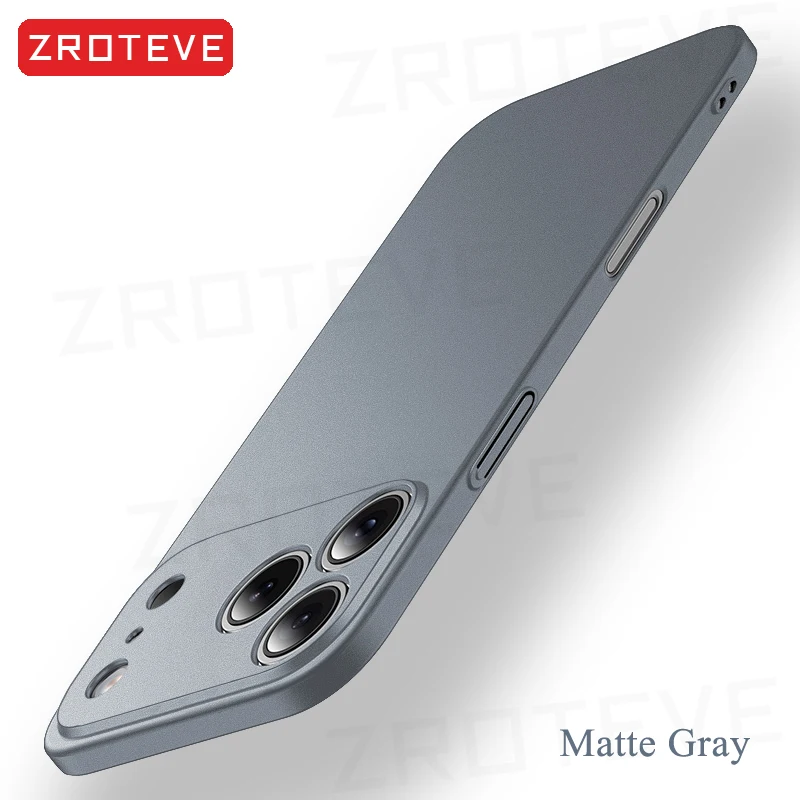 Für iPhone 18 17 Pro Max 17e 16e 16 15 14 Plus 13 Mini Hülle ZROTEVE Ultradünne Matte Harte PC-Abdeckung für iPhone17 Air Handyhüllen – Detail 26