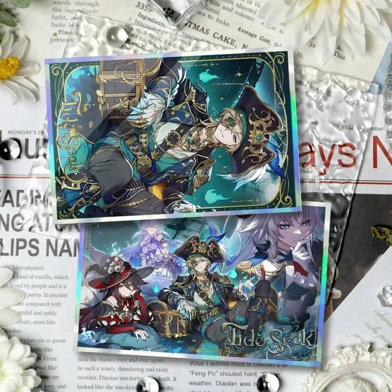 

Game Honkai: Star Rail Hoyofair 2025 Cosplay Aventurine Robin Tingyun Feixiao Double Flash Color Card Souvenir Gift