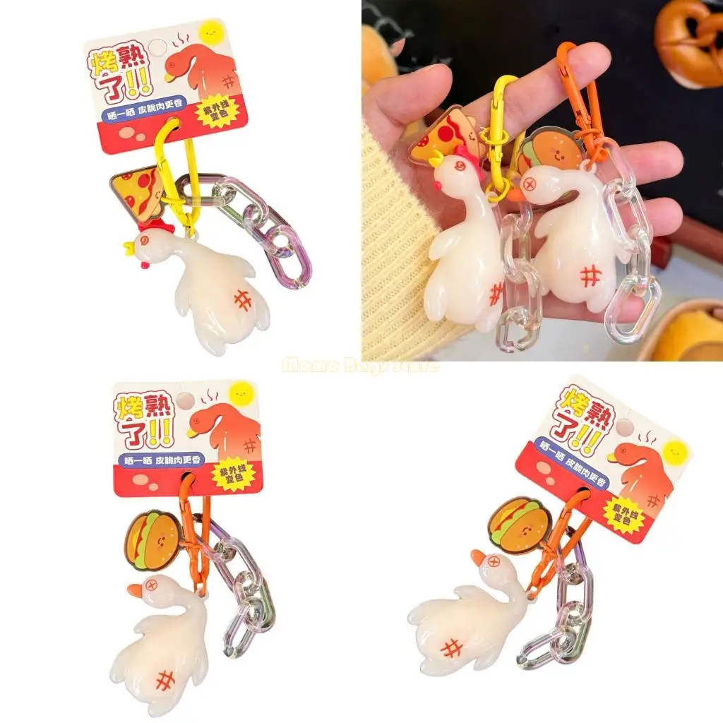 

X90D Color Changing Keychain Accessories Valentines Gifts Car Rings Handbag Charms