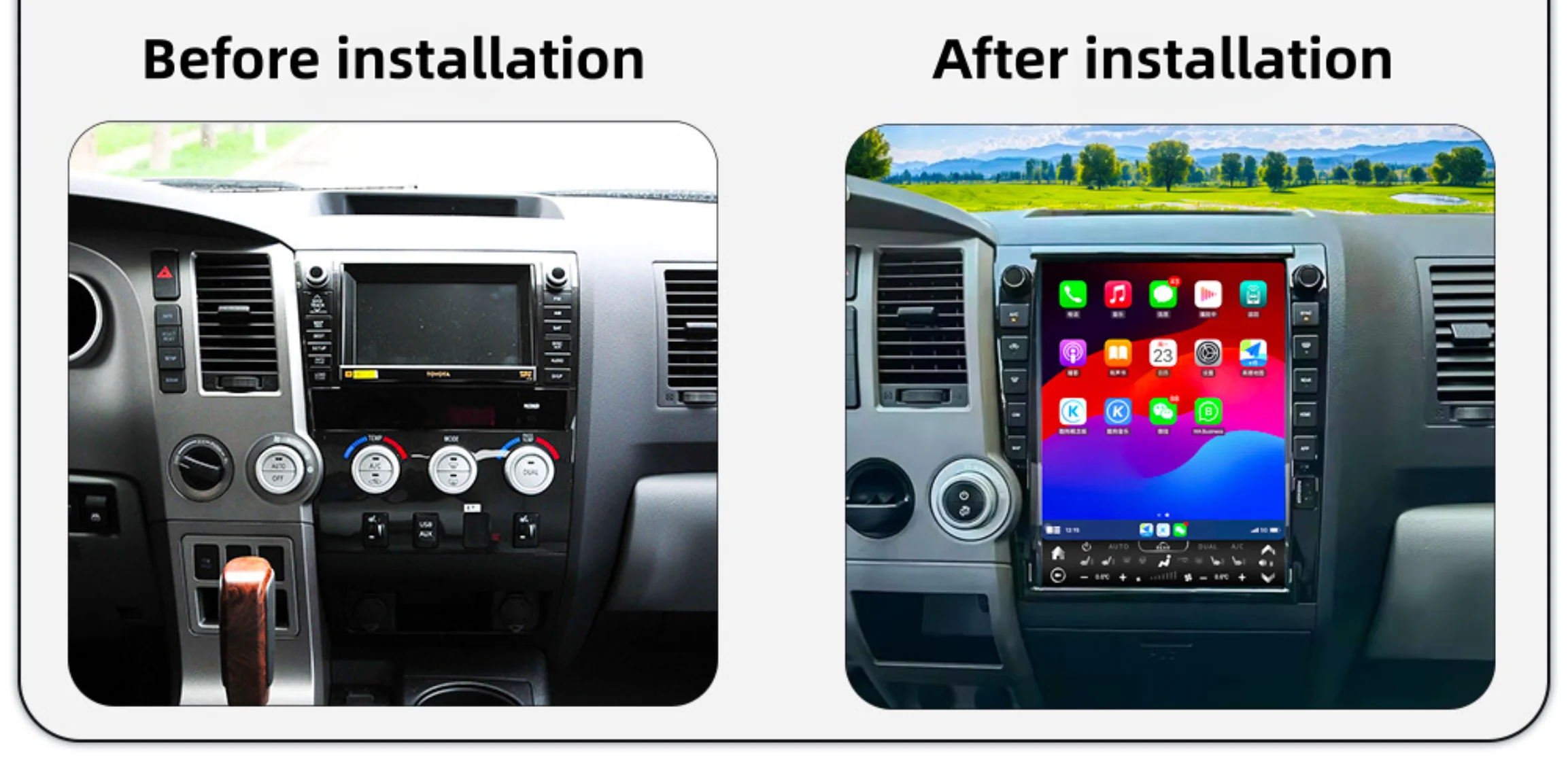 

DS 13-дюймовый экран для Toyota Tundra 2007-2013 беспроводной Carplay GPS-навигатор головное устройство Android автомобильный радиоприемник авто мультимедийный плеер