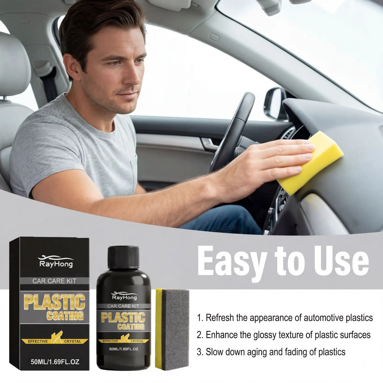Industrial Plastic Coating Agent High-Adhesion Wear Resistant Clear Resin Film for Auto Parts Electronics Home Appliances