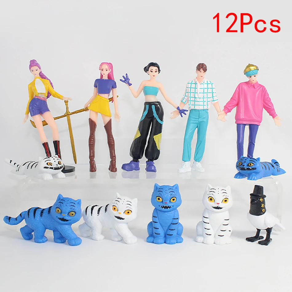 新しいK-POPデモンハンターズフィギュア漫画カワイイタイガールミミラゾイーアクションフィギュアPVCデスクデコレーションモデルドールおもちゃ子供ギフト