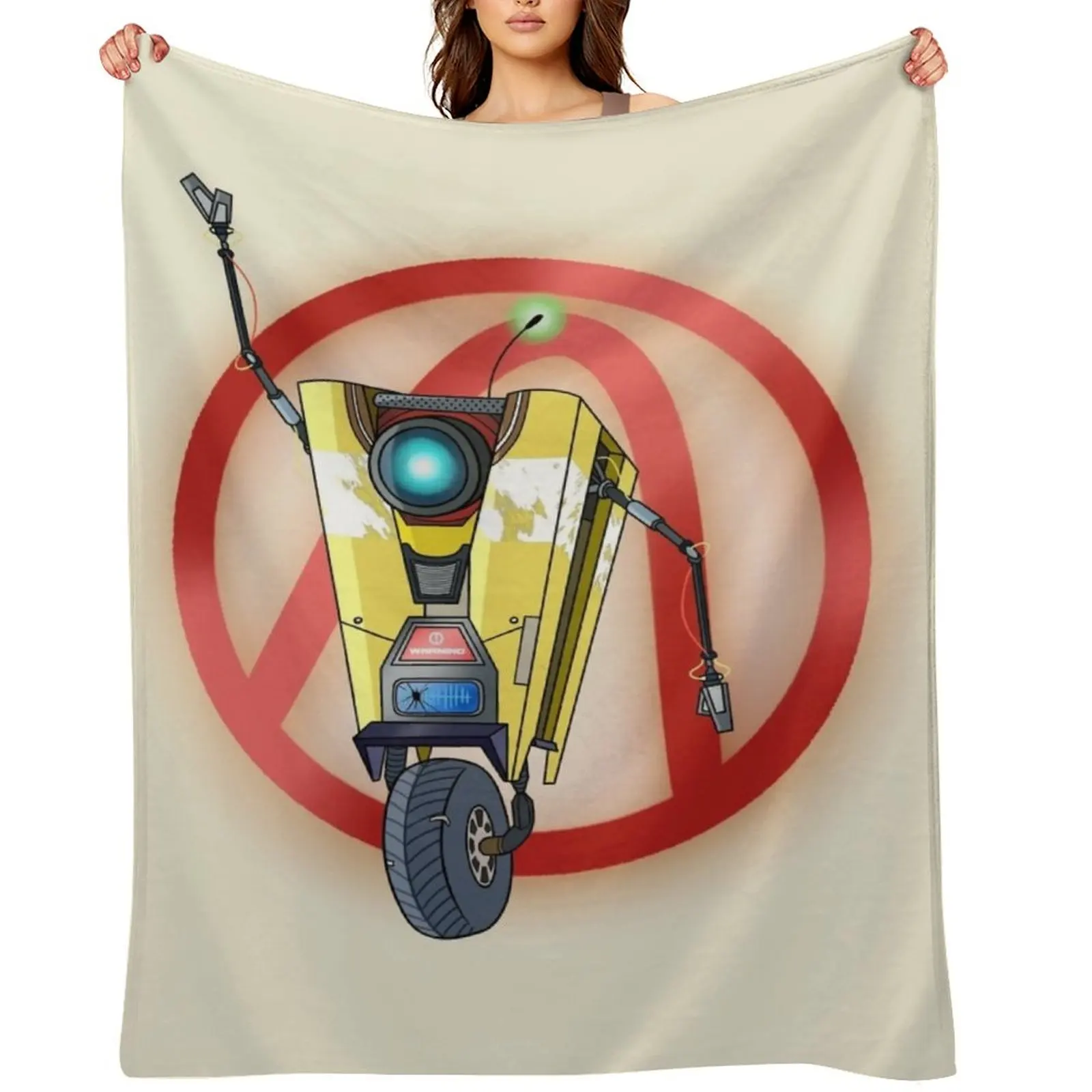 

CL4P-TP - Red Logo Throw Blanket Hairy Warm funny gift Camping Blankets