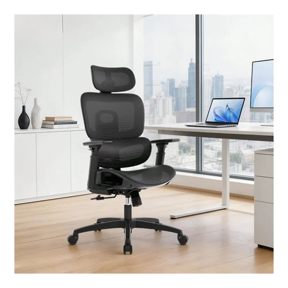 

gaming chair ergonomic chair Office Chair, High Back Desk Chair With Adjustable Headrest, 3D Armrests, Seat Depth, Tilt Lock And
