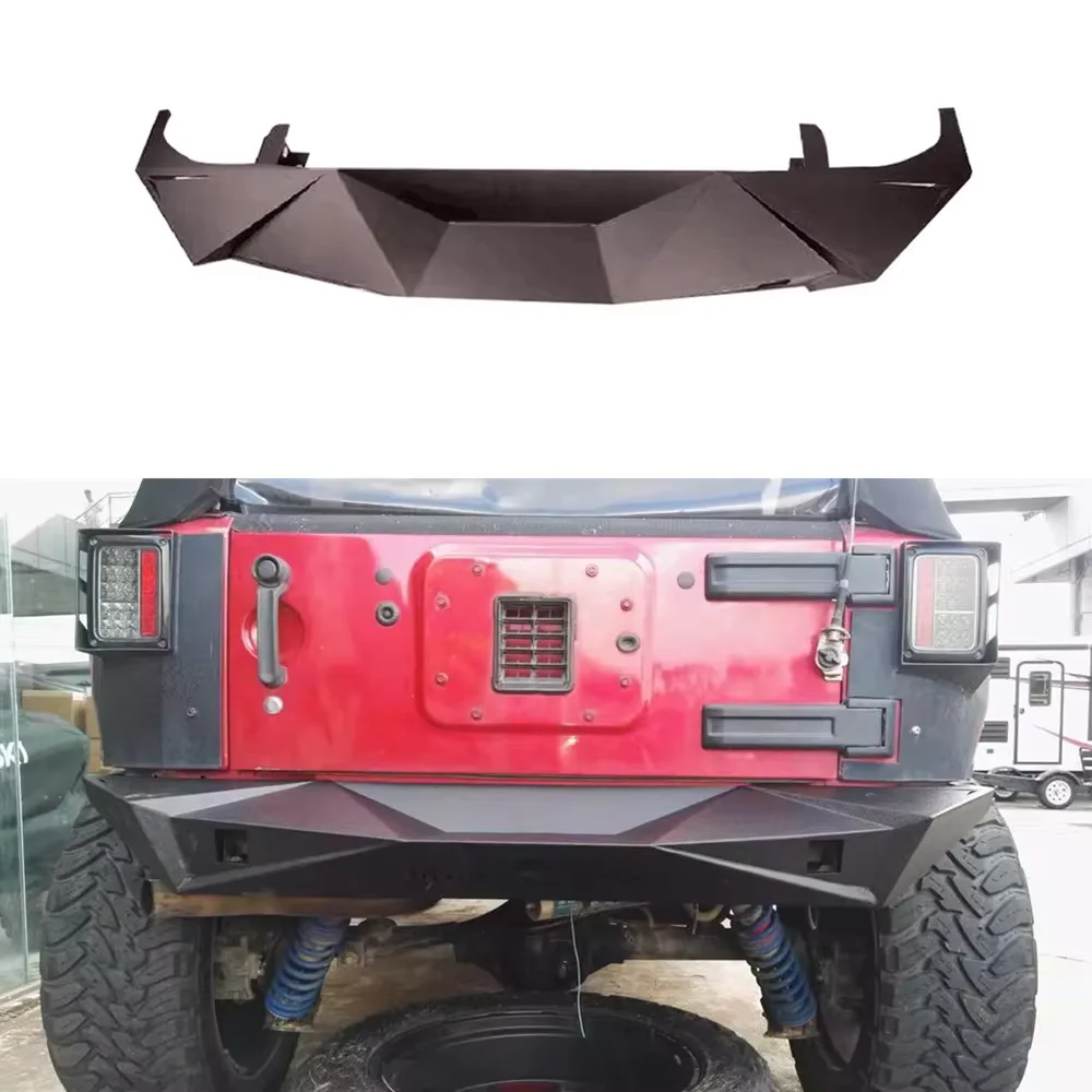 LantSun Angry Rear Bumper Steel for Jeep for wrangler JK 2007-2017 J255