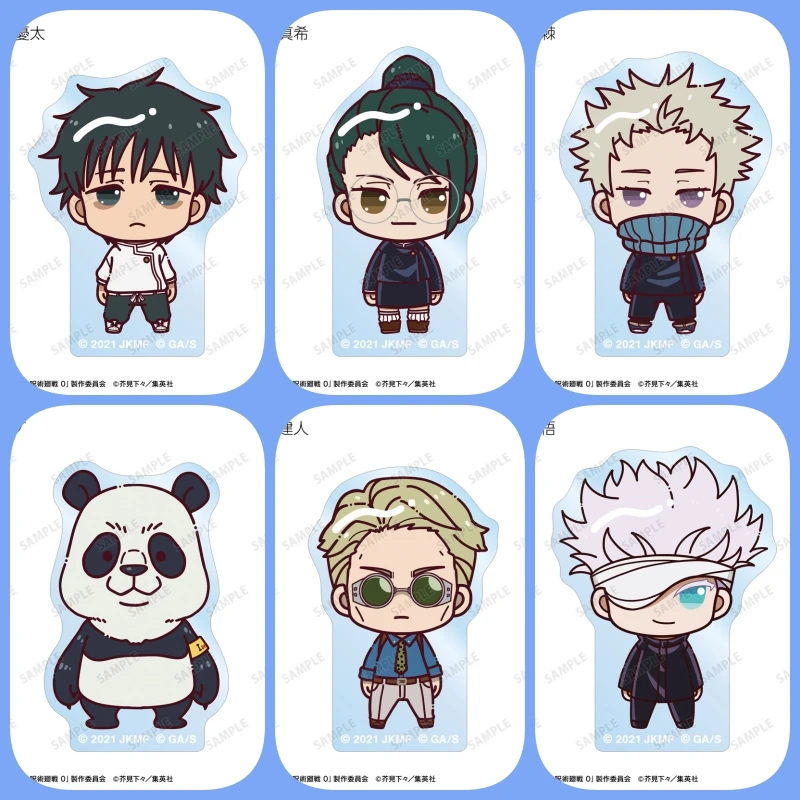 

Anime Jujutsu Kaisen 6cm Kawaii Acrylic standing sign Satoru Gojo Yuji Itadori Megumi Fushiguro Desktop Figure ornament
