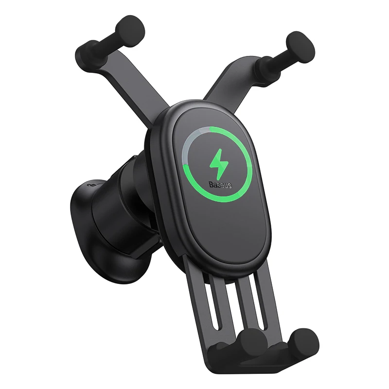 Baseus 15W Car Wireless Charger Car Phone Holder Bracket Mount Fast QI Charger Mobile Charger Holder For iPhone Samsung Xiaomi