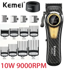 Kemei 2242 Professional Cordless Hair Clipper Barber Electric Hair Trimmer Rechargeable Fade Hair Cutter Cutting Machine for Men