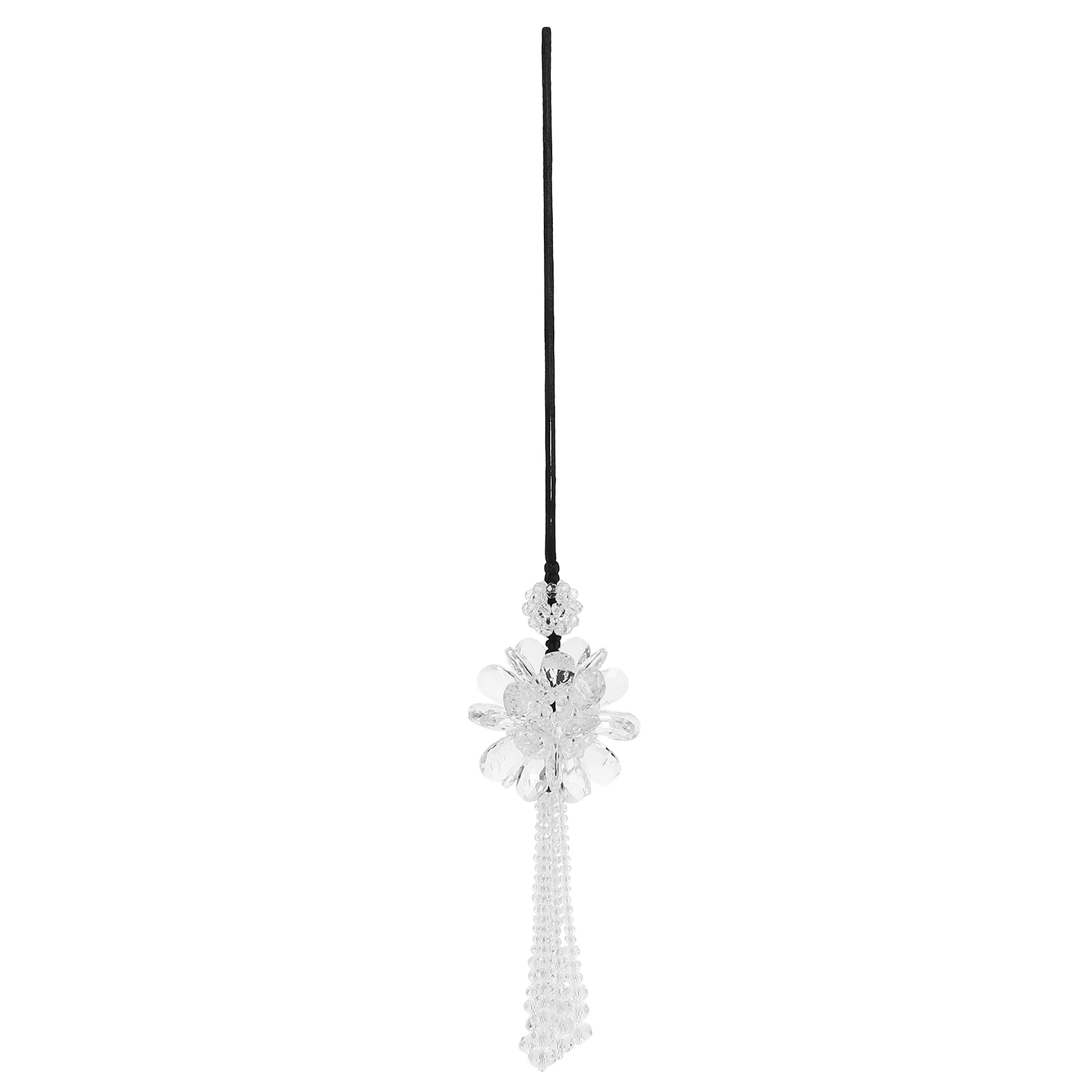 

Crystal Decorations Car Interior Pendant Pink White Rearview Mirror Hanging Ornament Auto Accessories Non Fading Long Time Use