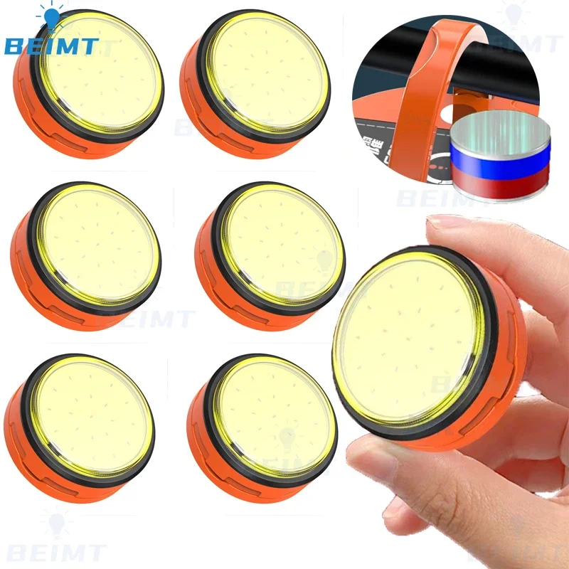 1/3/6pcs MINI High Power LED Camping Light Rechargeable with Magnet Base Bank for Outdoor Tent Portable Emergency Lantern Hiking