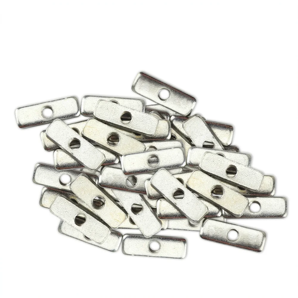 For For Fysetc Voron V0 1 3D Printer Rectangular Shim M3 Aperture Metal Spacer 15x5x2mm Assembly Fastener Maintenance Component