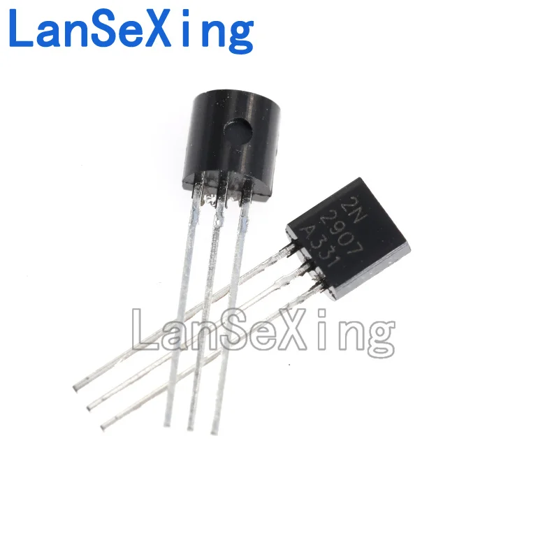 Triode 2N2907 low-power PNP transistor inline TO-92 0.8A/60V 2907