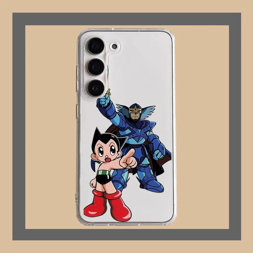 Coque de téléphone ultra transparente Anime Astro Boy STRABoy, coque pour Samsung Galaxy A52, A12, A51, S21 Edge, S22corde TRA, S23, S20LITE Plus