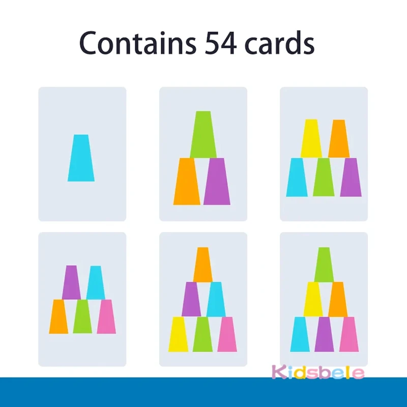 Juego de entrenamiento clásico con bloques apilados, juego de fiesta Montessori, educativo, iluminación intelectual, taza apilable, juguete de velocidad para niños