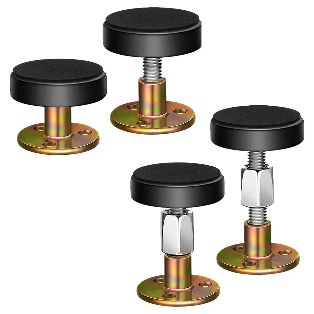 4pcs Adjustable Threaded Bed Frame 30-40mm 47-64mm Anti-Shake Tool Headboard Stoppers Beds Cabinets Sofas Bedside