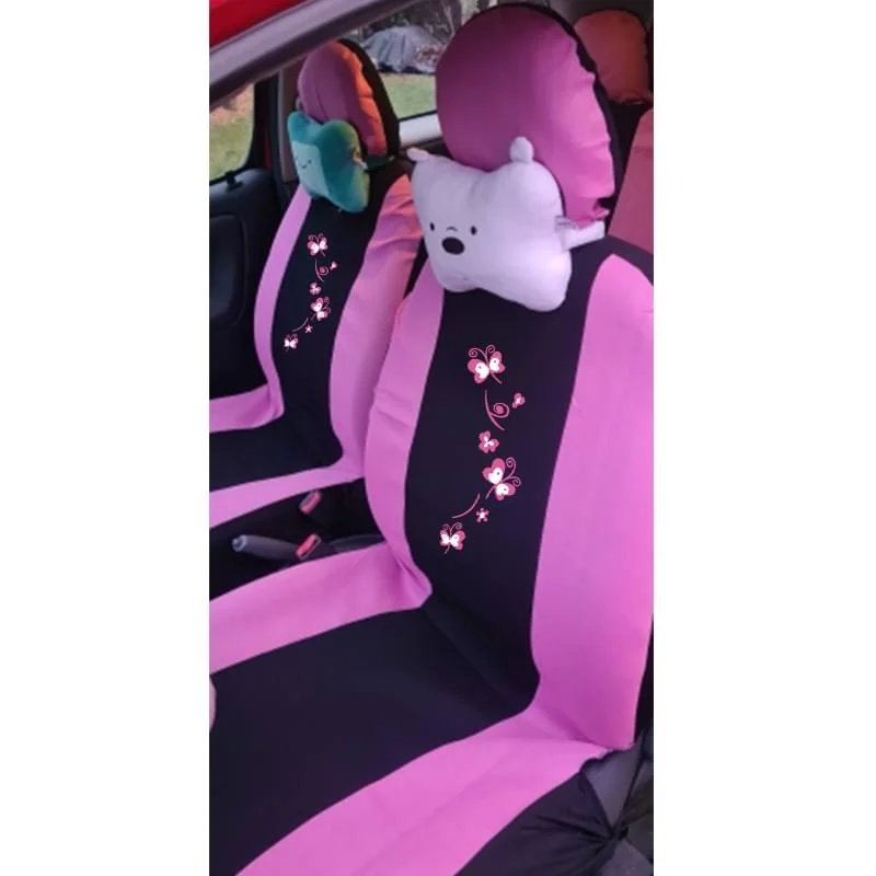 Universal Car covers Car Seat Protect for Men Women Car Seat Covers Butterfly Embroidery Fit Most Car Seats Styling