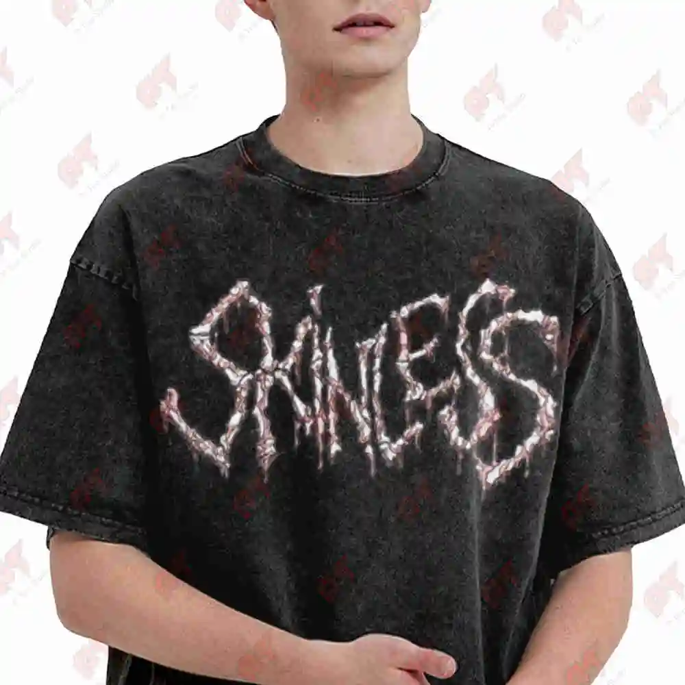 Skinless Brutal Death Metal Vintage Washed Tee Pure Cotton T-Shirt