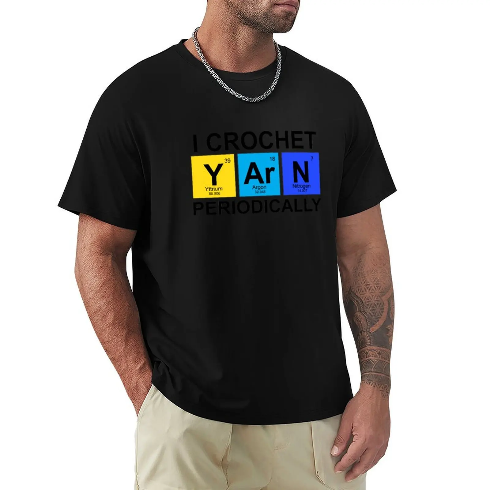 

I Crochet Periodically - Funny Crocheter T-Shirt anime clothes basketball graphic tees t shirts for men cotton