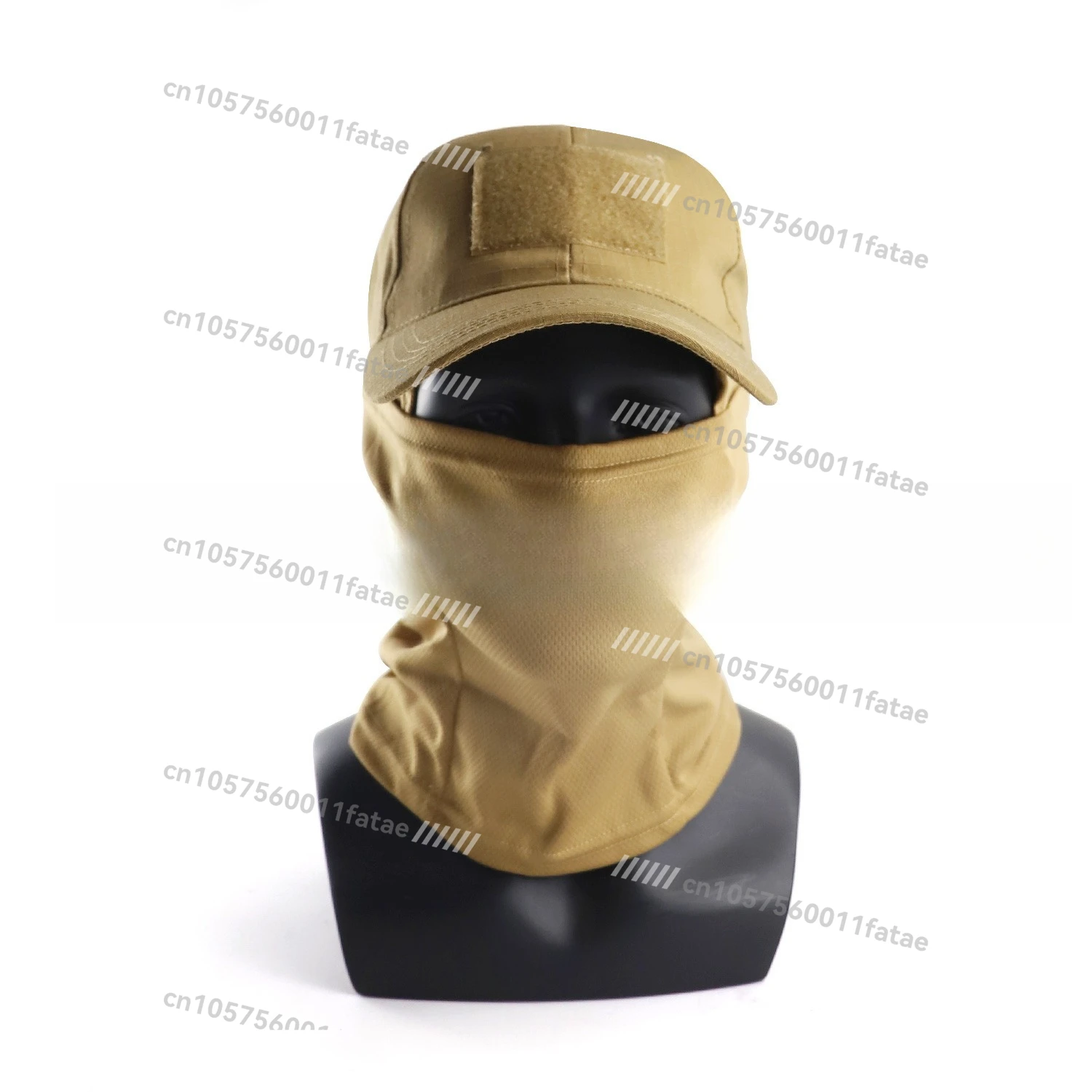 Outdoor Camouflage Baseball Cap, Military Fan Tactical Sunscreen Mask Set, Fishing Cap