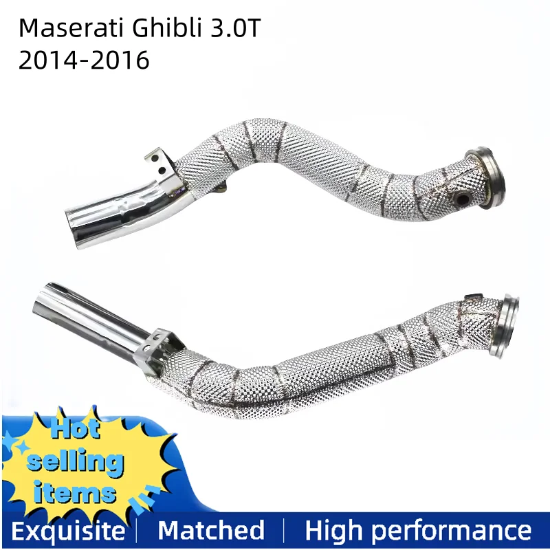 

High flow stainless steel exhaust downspout for 2014-2016 Maserati Ghibli 3.0T exhaust system