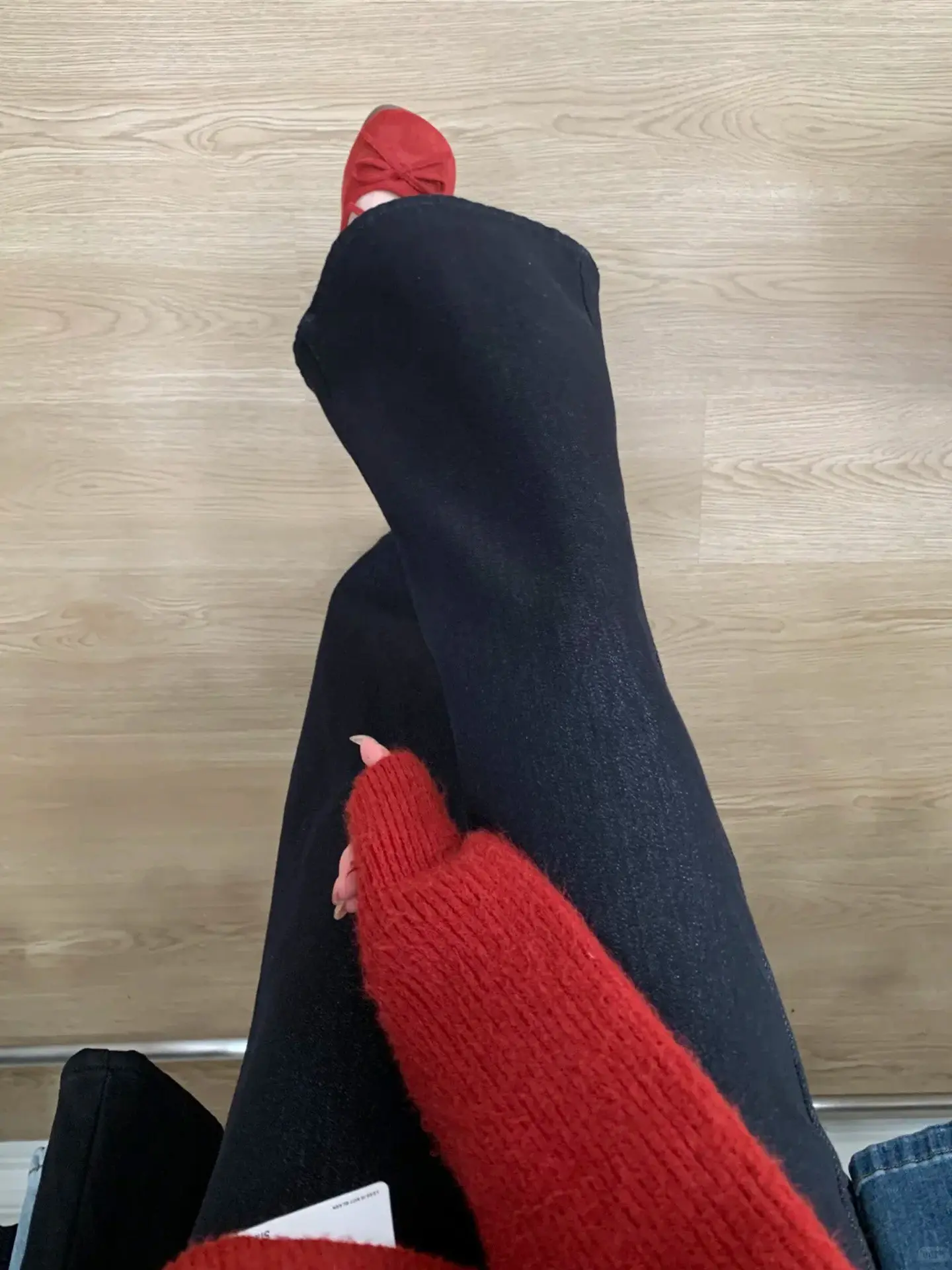 High Waist Draped Wide Leg Jeans Women's New Style plus Size Slimming Elastic Micro Flared Denim Pants Casual Autumn Winter