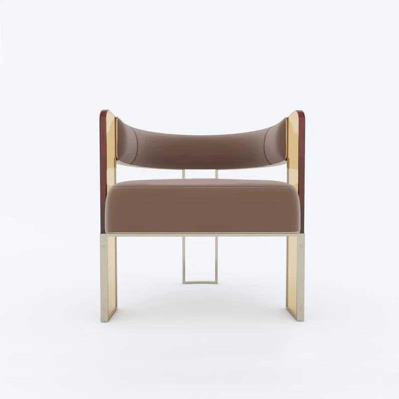 

# Living Room Furniture Velvet Single Sofa Armchair Acrylic Dining Chair