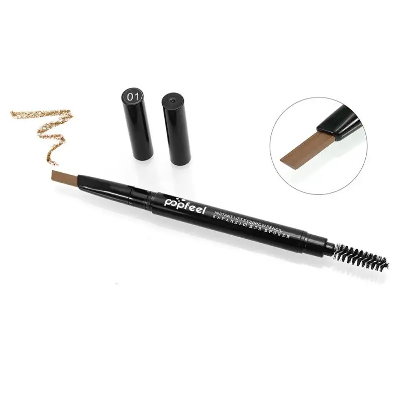 Double-head Eyebrow Penci Fine Eyebrow Pencil Natural Long-lasting Waterproof Sweat-proof Eyebrow Pencil Eyebrow Pen Makeup Tool