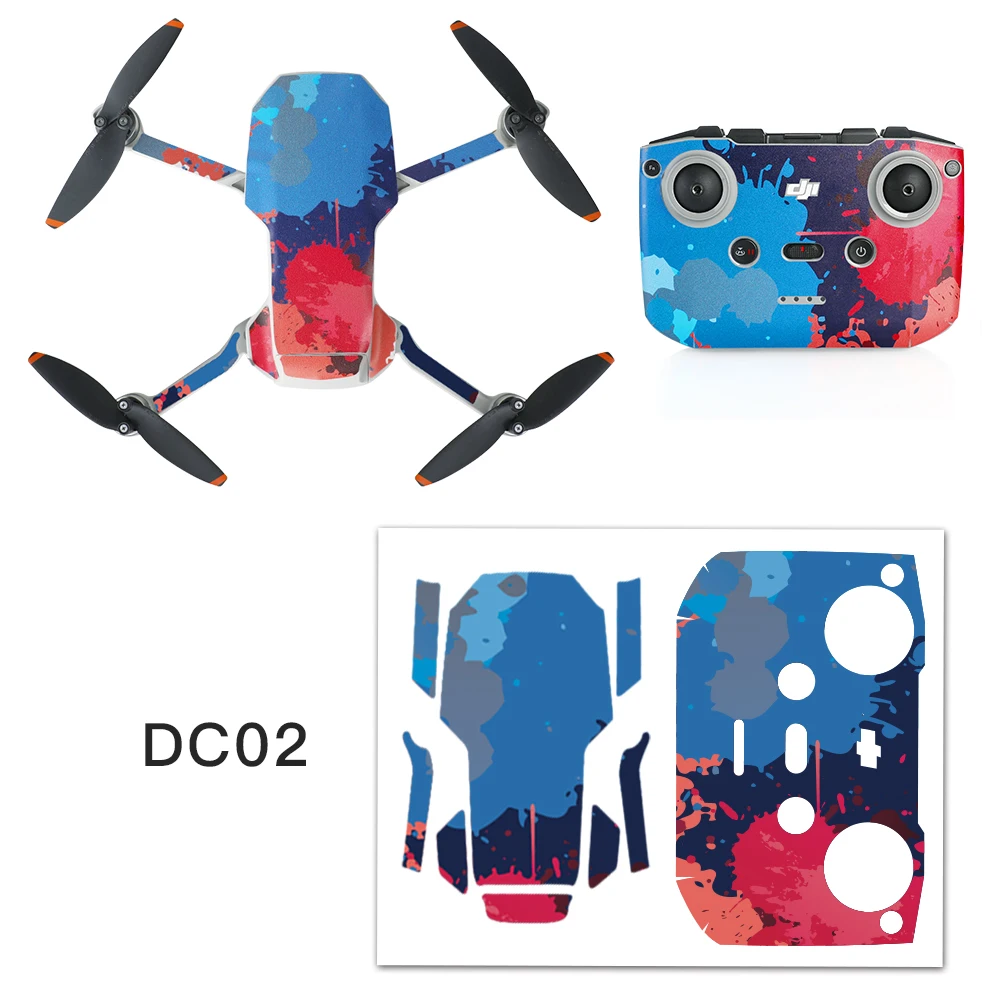 Mavic Mini 2/2 se Protective Film PVC Stickers Scratch-proof Decals Full Cover Skin for DJI Mavic Mini 2/2 SE Drone Accessories