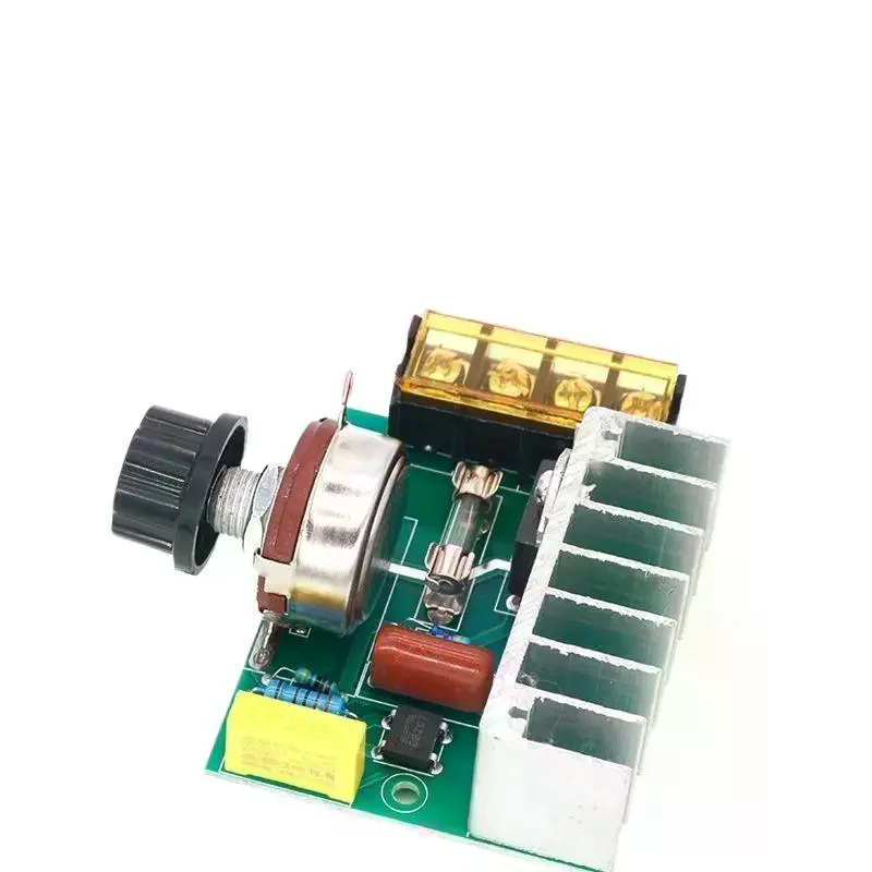 SCR Adjustable Thermostat 4000W 220V Voltage Regulator Speed Control Dimmer for Small Motor Home Lighting Speed Adjustment