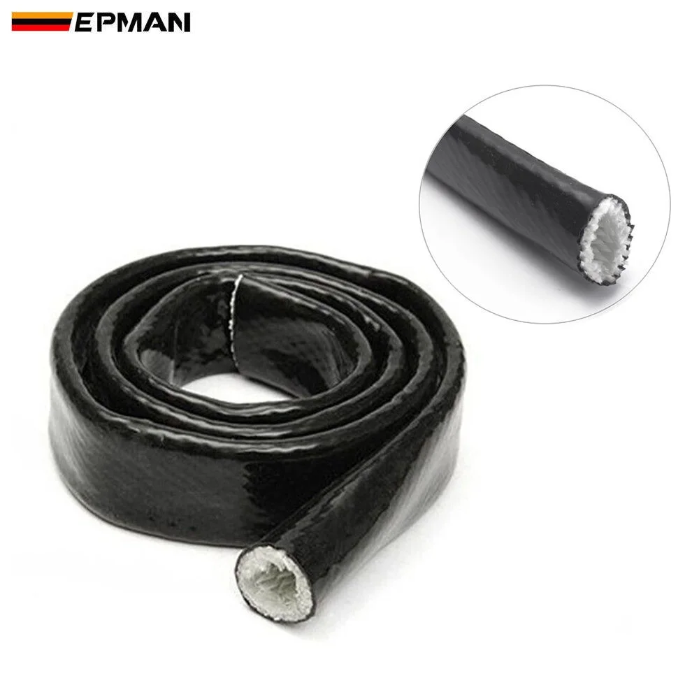 

EPMAN High Temperature Heat AN18 Black Fire Sleeve Fire Braid Flame Shield 9/8"X1M ID:30MM EP-FHGAN18