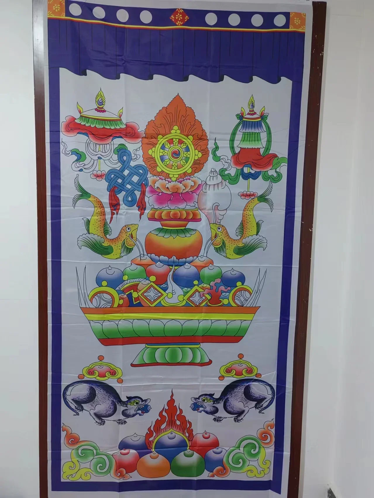 Nepal buddha Door Curtain Toilet Partition Curtain Japanese Curtain Noren FengShui Curtain Tapestry Bedroom Divider Door Curtain