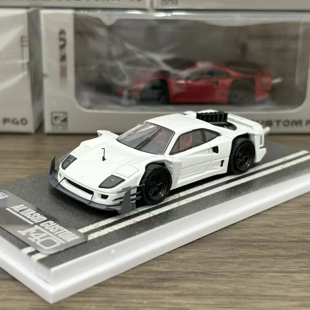 Stocks prêts DCM 1:64 F40 Collection tricolore cadeau échelle modèle de voiture