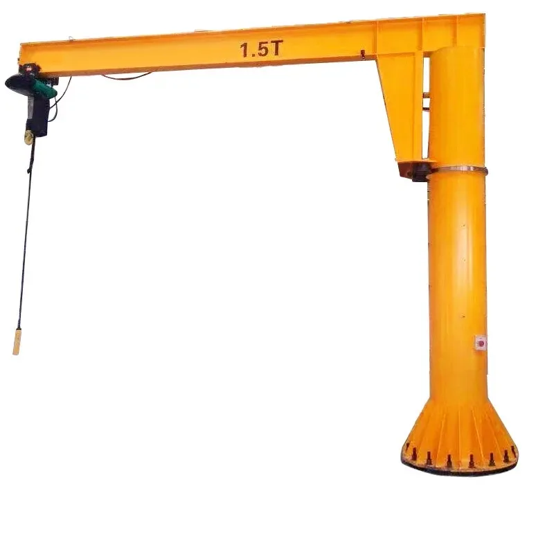 0.5t 1Ton 3Ton Electric Rotating Cantilever Crane Small Mobile Column Type Remote Control Hoist Crane Rack Jib Crane
