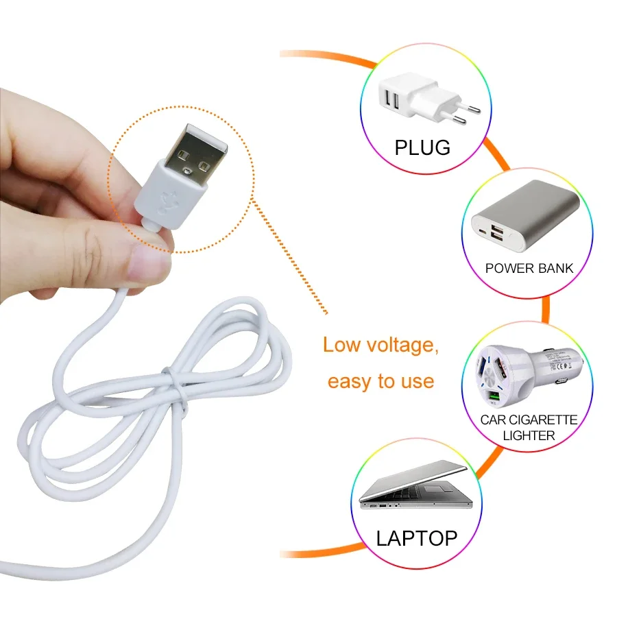 Imagem -05 - Alumínio Hand Scan Sensor Led Bar Light Switch Control Luz do Armário da Cozinha Lâmpada do Armário Temperatura Cores Usb 30 cm 40 cm 50cm