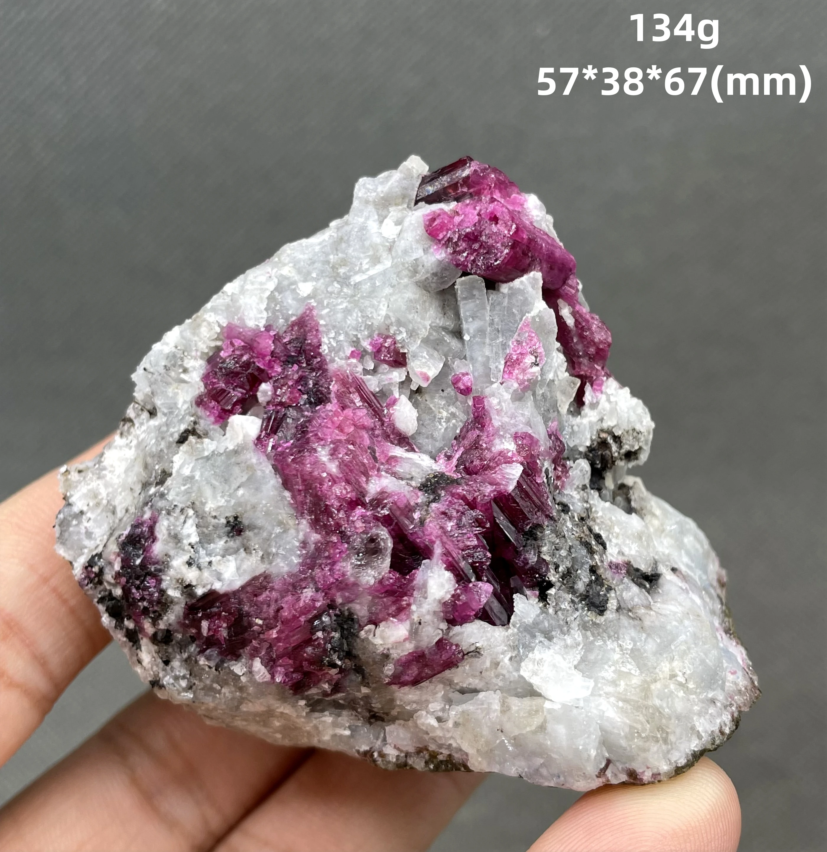 NEW! BEST! 100% Natural Brazil wine red  tourmaline mineral crystal specimens stones and crystals quartz crystals