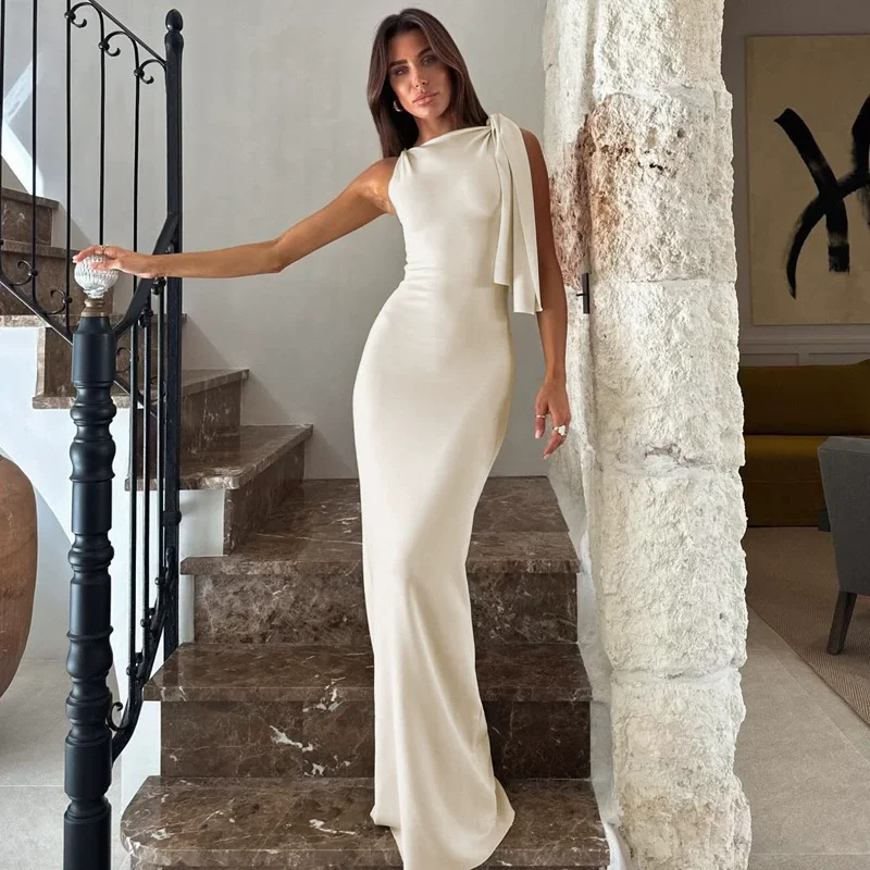 

Dresses Women Elegant Sexy Backless Evening Gowns Strapless Off-the-Shoulder Comfortable Minimalist Niche Versatile Luxurious